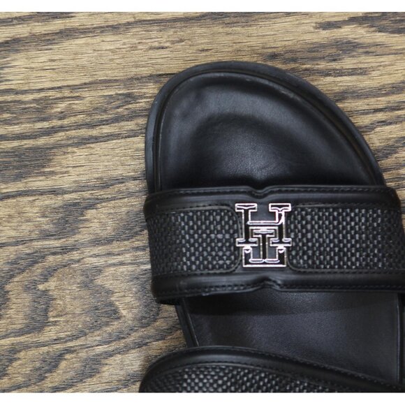 Tommy Hilfiger Womens Jiana 2 Strap Slide Sandals TWJIANA Black 9.5M - Picture 6 of 12
